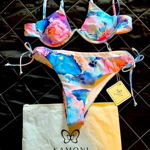 Two BRAND NEW never worn, still in package, Kamoni women’s swimsuit bikinis.